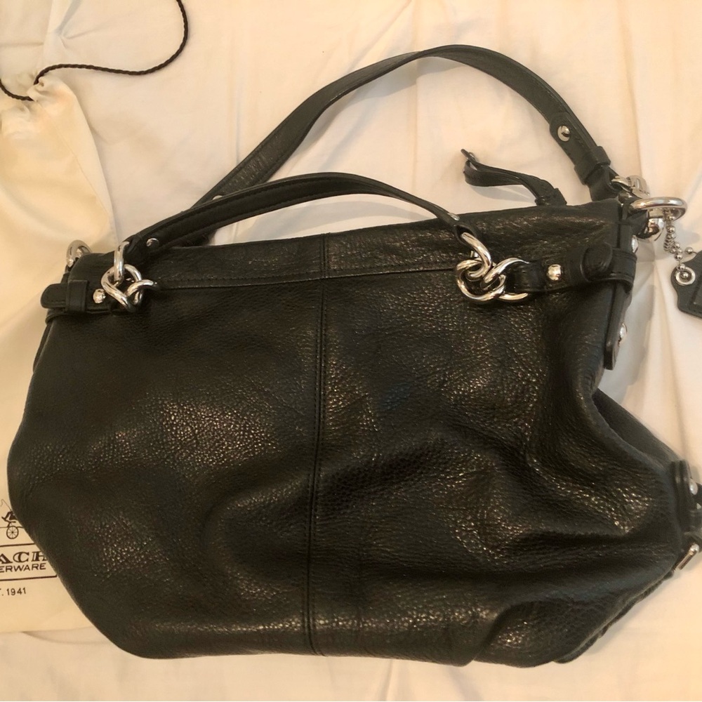 COACH G1120-14142M Brooke Leather Handbag with storage bag